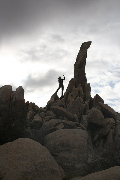me an my nemessis Aguille de Joshua Tree...to date...2 failed attempts! Arrghh