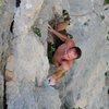 Climbing in Paklenica National Park.