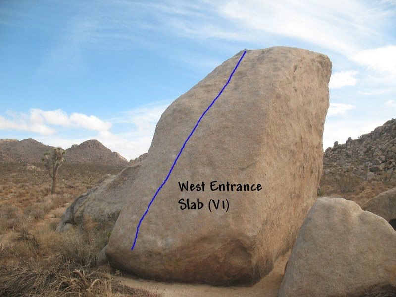 West Entrance Slab (V1), Joshua Tree NP
