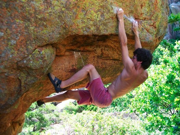 moving into overhanging face