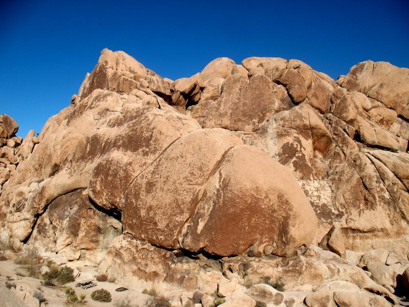 Alpentine Wall, Joshua Tree NP <br>