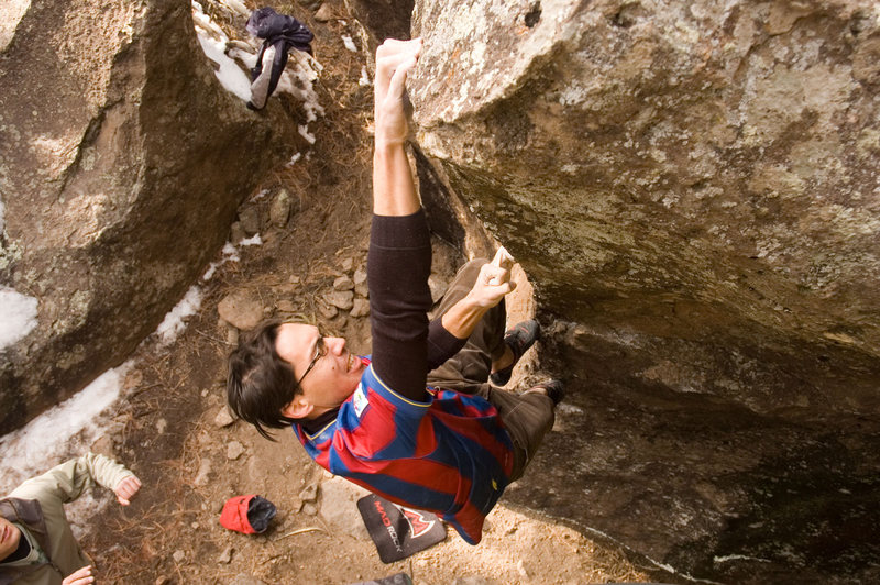 Nearing the top trying to not become the Pinball.<br>
<br>
photo by Curran Lemp