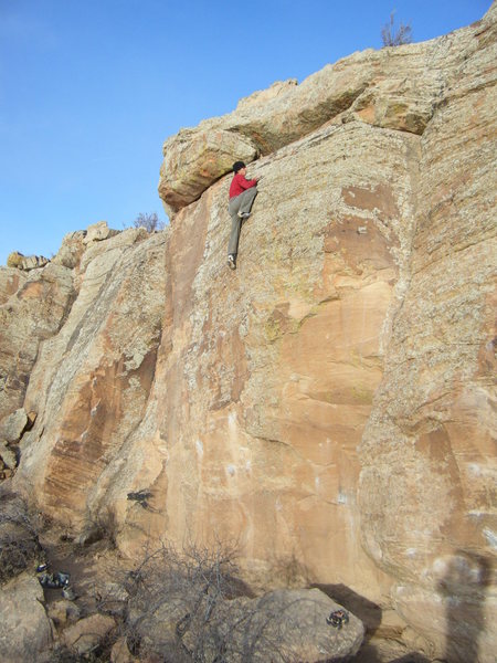 Mike B. on lap 3 at the Bolt Wall.