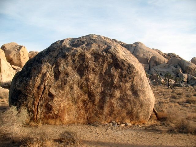 The northwest side of the Marley Boulder, Joshua Tree NP