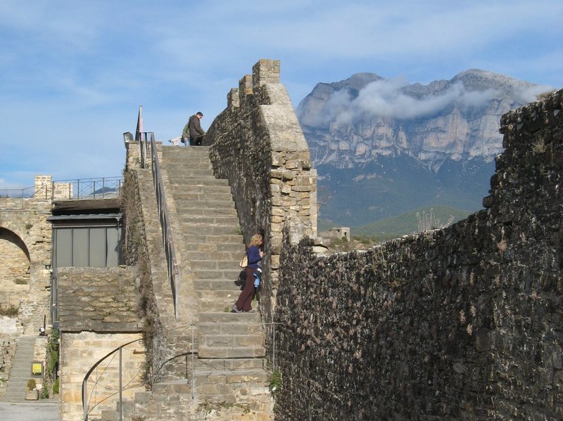The quaint village of Ainsa is a great rest day destination in the foothills of the Pyrenees.