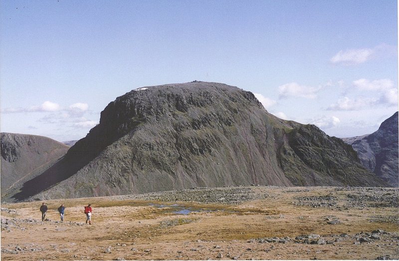 Great Gable from Kirk Fell,showing the Ennerdale Valley side of the mountain.