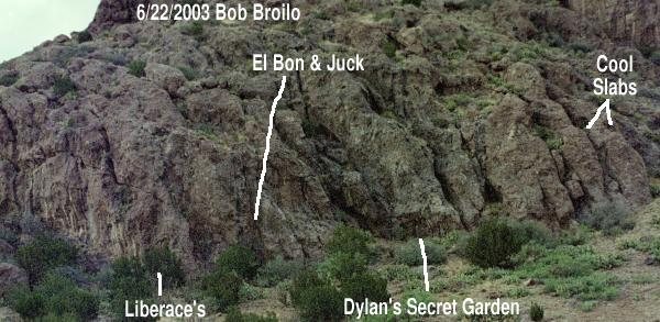 Location of Dylan's Secret Garden Bouldering