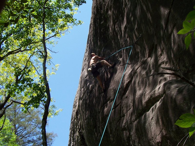 Dale King on Out Of the Blue and Into The Blank 5-12c Big Green mtn.
