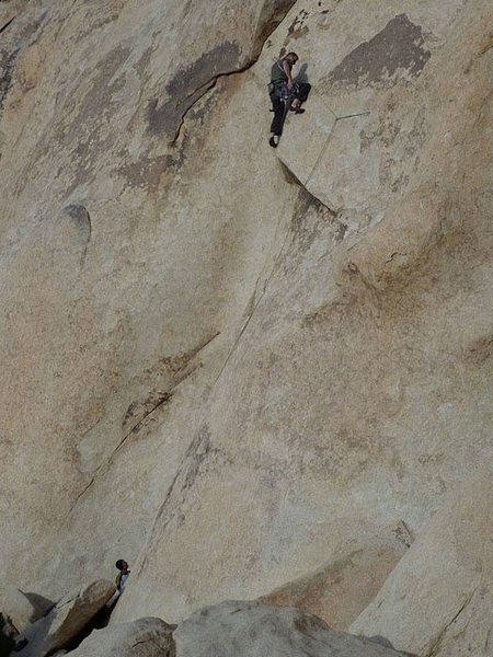 Chris clipping the 3rd bolt (c) Scott Nomi.