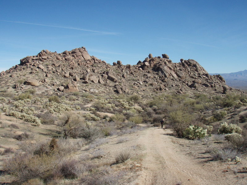 Rock Climbing in Knob Hill Area, Central Arizona