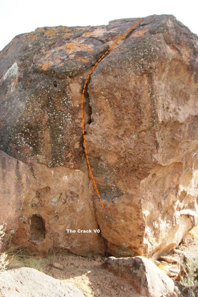 Snapper Boulder Crack Topo