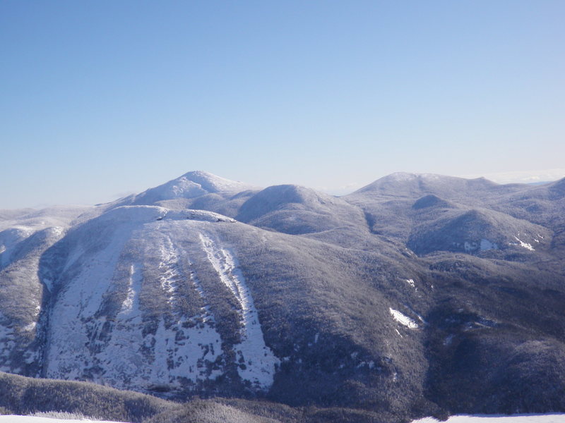Mt Colden from Algonquin Summit. Mt Marcy in the background, Skylight to the right in the background.