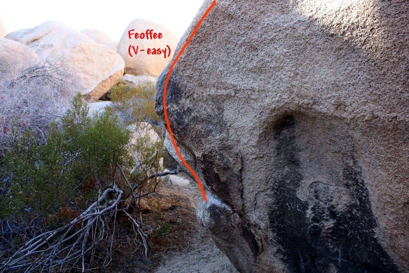 Feoffee (V-easy), Joshua Tree NP<br>