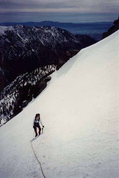 Noreen Flynn on perfect snow in 1998.