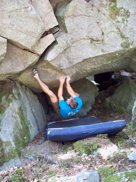 Nate using fancy foot work.