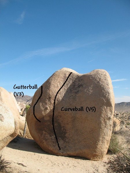 Knuckleball Boulder (NW Face), Joshua Tree NP