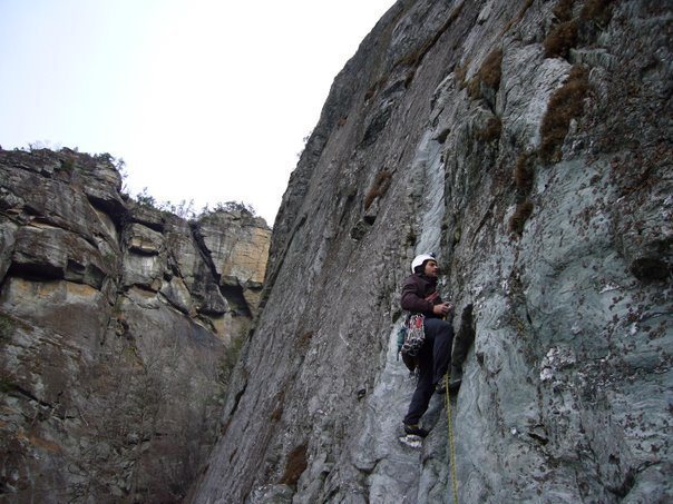 Matthew on pitch 2 of The Daddy