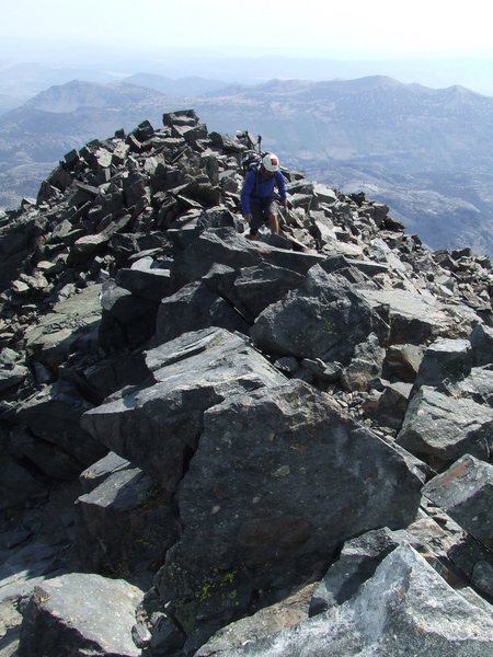 Summit ridge, Mt Ritter.