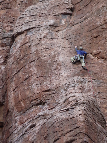 Arjun on an early ascent of Tornado in Peril