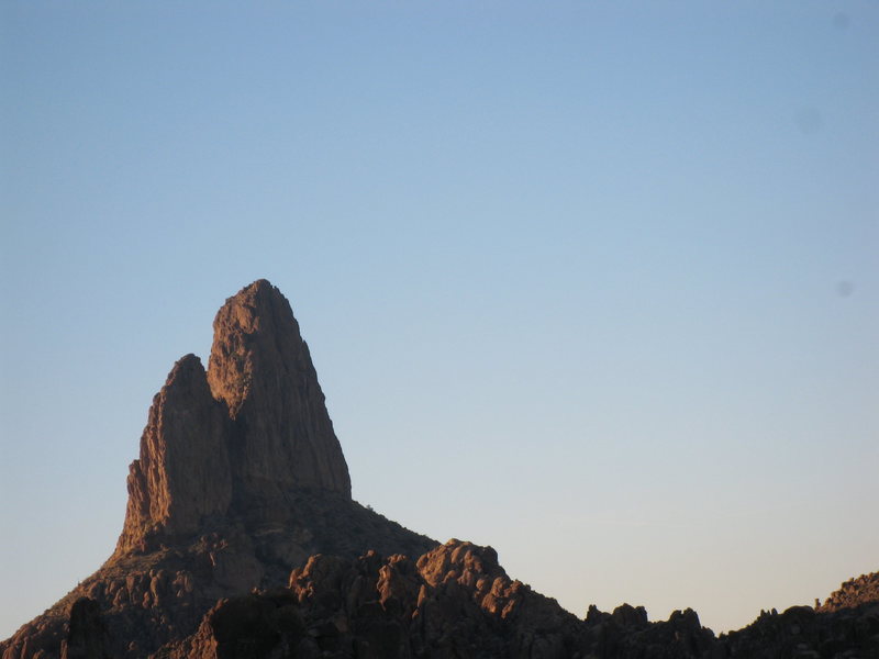 Weaver's needle view form top of 'Stroke it Gently'