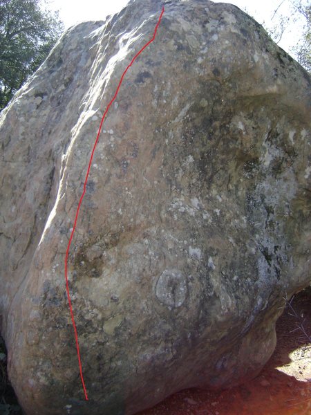 Nice holds when you grab the left side of the arete