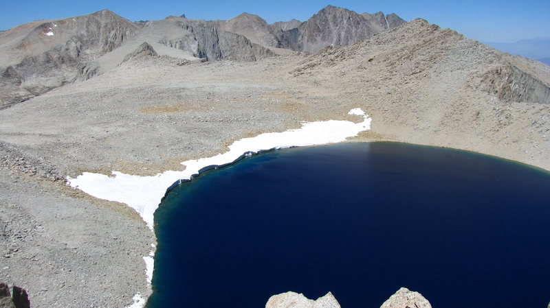 Tulayno Lake: one of the highest lakes in the Sierra. near Mt Russell