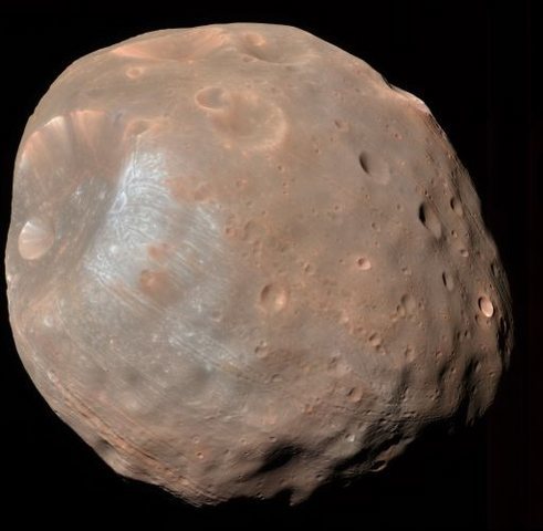 Phobos - Moon of Mars taken by MRO. (c) JPL