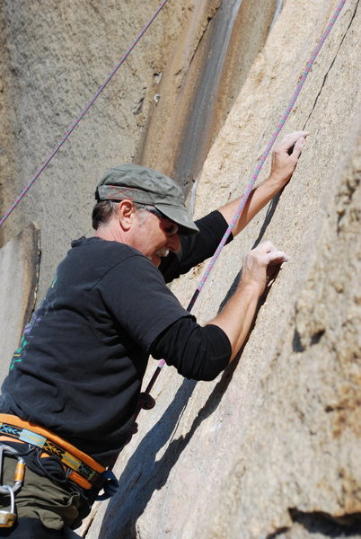 Bill working the crimps on Smooth Sole 2-28-10