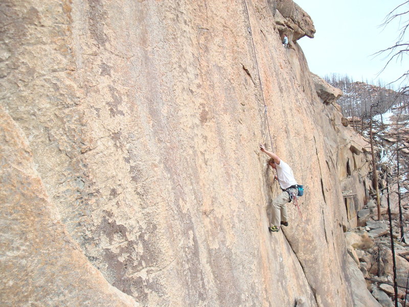 Pat coming to grips with the thinness!