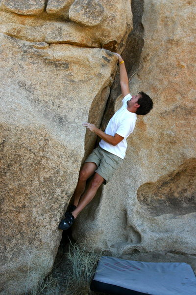 Bouldering around Hidden Valley Campground.