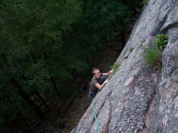 Dan, after having scraped his way through the "Belly Roll".