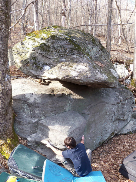 Steve Lovelace on "Balanced Block Mantle Left" (V-1). Balance Block. LB. GHSP.