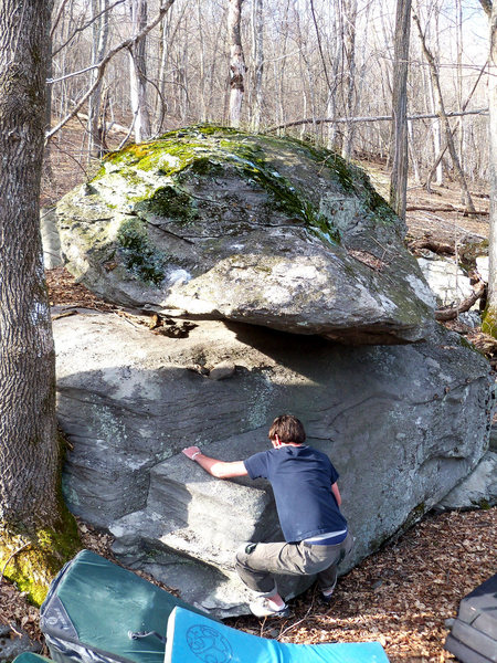 Steve Lovelace on "Balanced Block Mantle Left" (V-1). Balance Block. LB. GHSP.