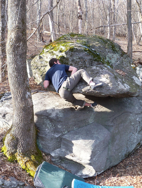 Steve Lovelace on "Balanced Block Mantle Left" (V-1). Balance Block. LB. GHSP.