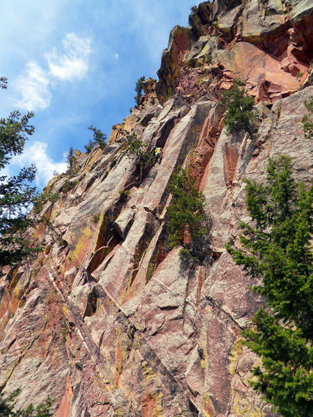 Xanadu, with Jonny at the upper crux section.