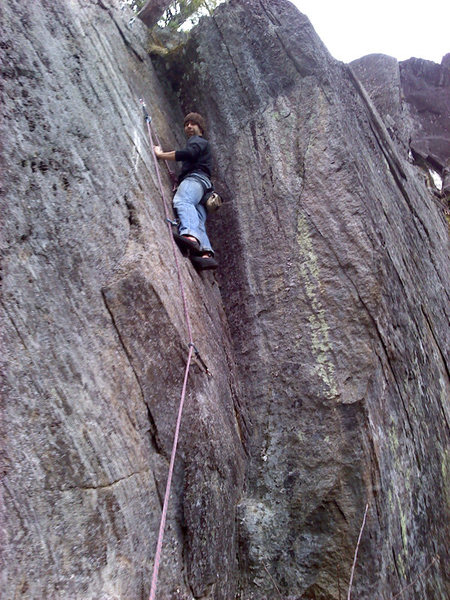 Jakob on our new route Trundle Love