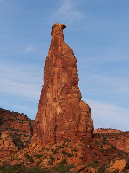Independence Monument from the trail in to Otto's Route.