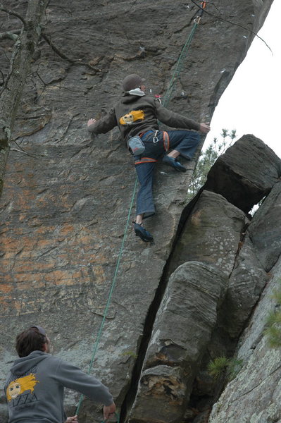 It took a few sessions with Nathan, Kael and Kelsen to figure out the sequence, then another couple sessions to actually stick the crux moves.