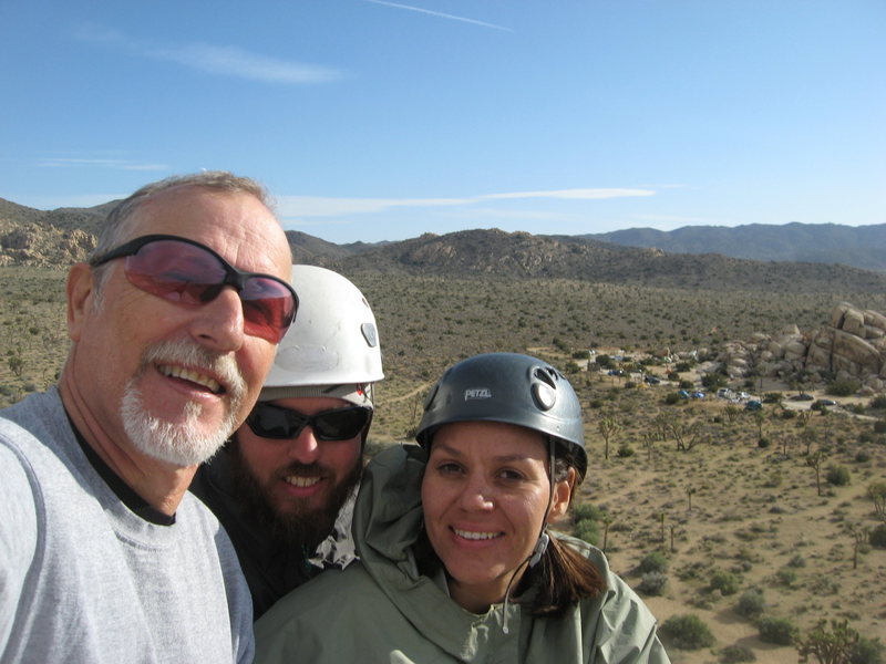 ROWCC Club Trip 4-9 to 4-11 2010.<br>
Ten in a day trip.<br>
Myself, Nathan and Agina climb #10 SW Corner Headstone Rock