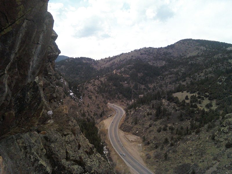 Magnificent veiw up-canyon from the top of the original route.