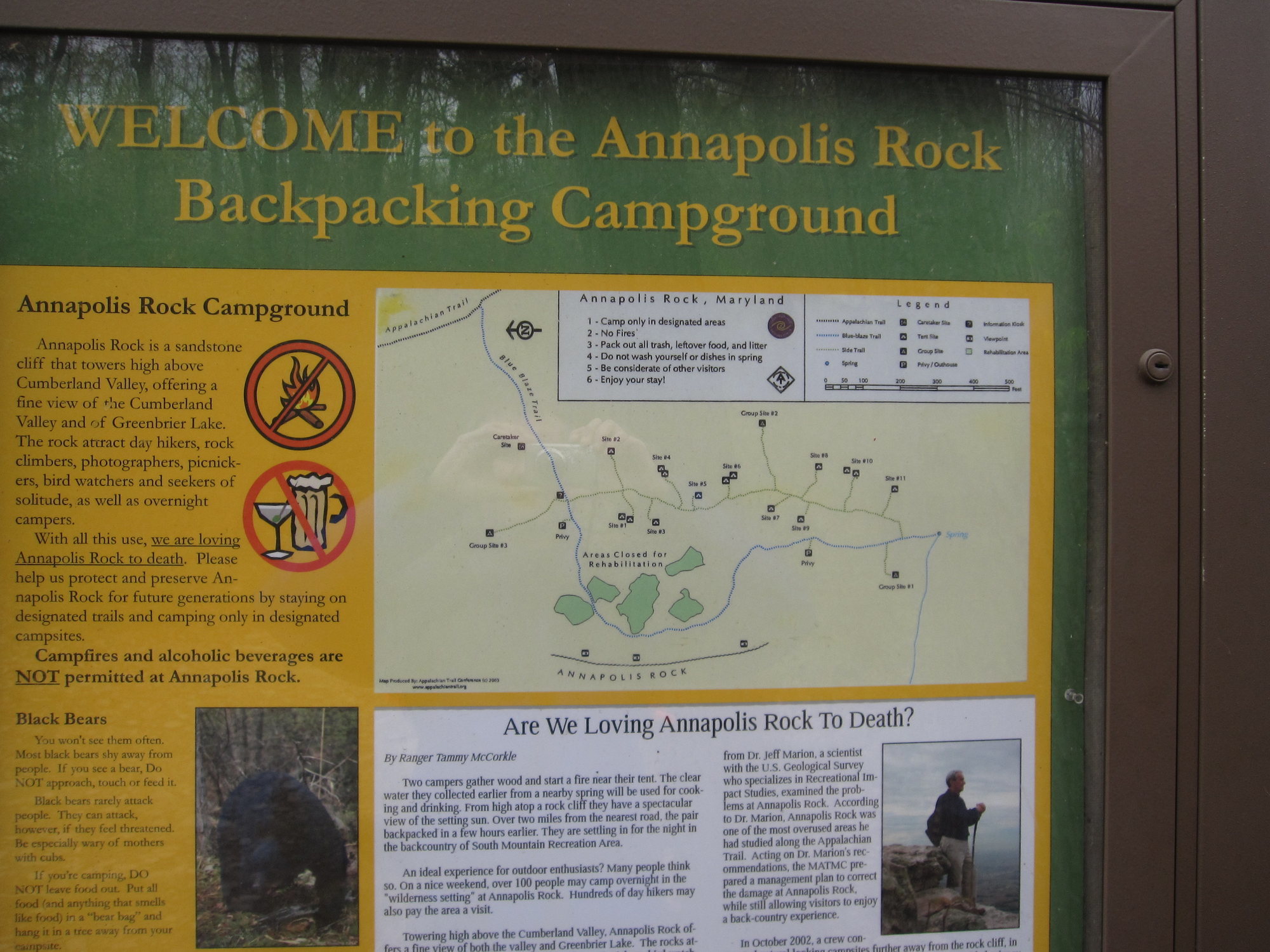 annapolis rock camping