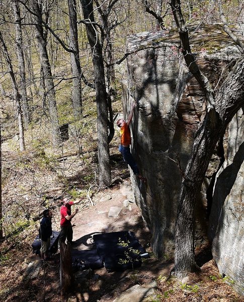 Stuck. Photo Travis Melin. April '10. Such a good problem.