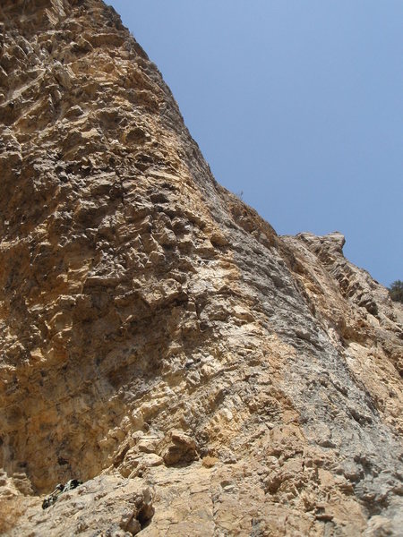 Pitch 1 belay and start.