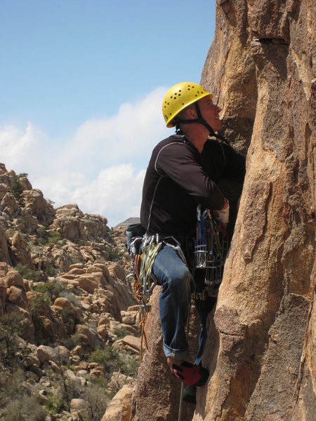 I certainly didn't think the entry to this climb was more difficult than 5.7 but I was climbing well that day ...