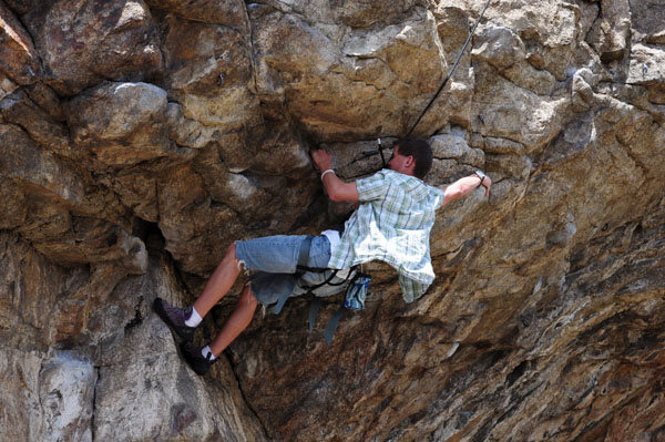 Todd starting on the roof on Cleft Lip.