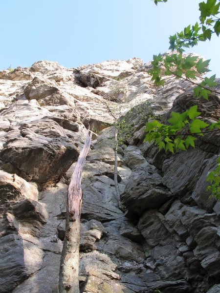 Blue Balls as seen from the base of the route.