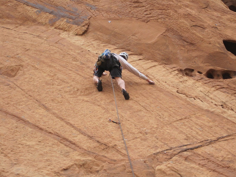 Thin climbing on superb rock