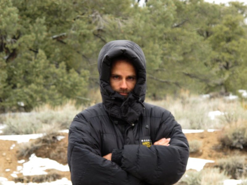 It snowed on us in Death Valley on the north pass. We had our shovels, and chains all ready to go. ; )<br>
<br>
Taken 4/21/10