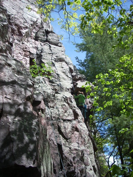 Holly in the crux.