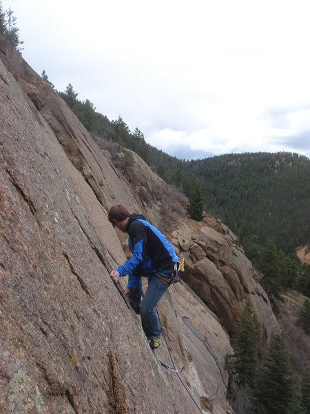 The upper headwall of Tunnel Vision.